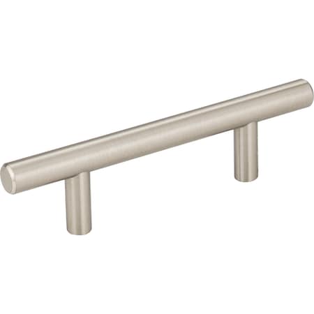 Elements 3" Center-to-Center Satin Nickel Naples Cabinet Bar Pull 136SN